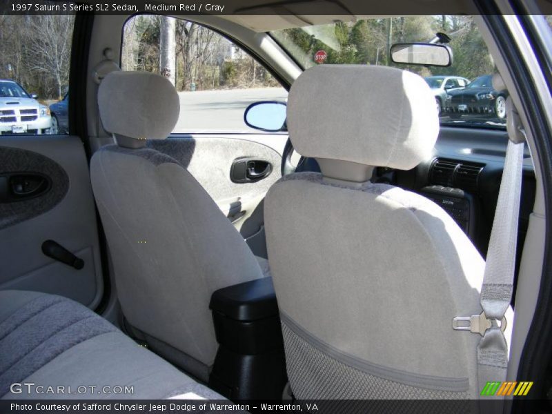 Medium Red / Gray 1997 Saturn S Series SL2 Sedan