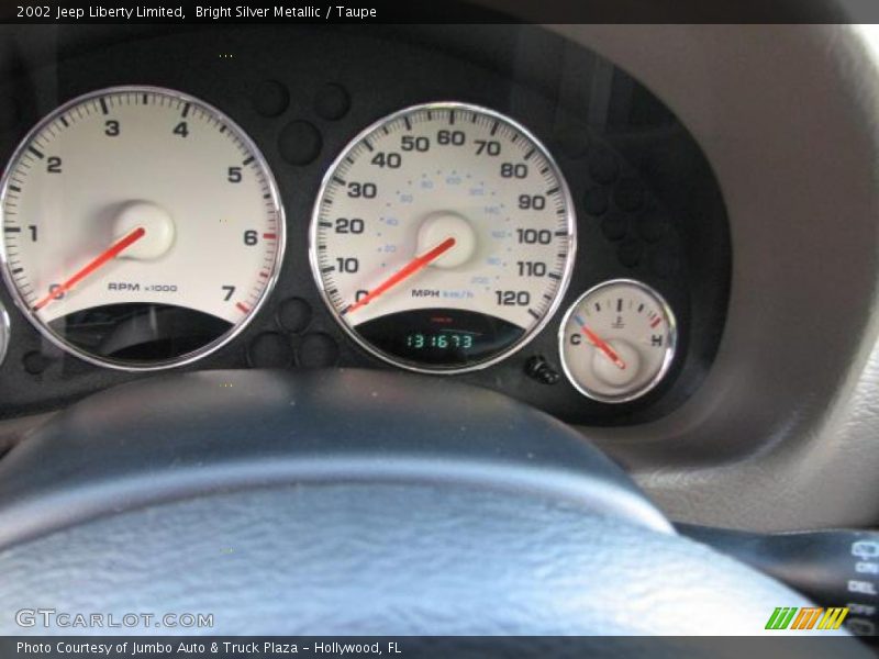 Bright Silver Metallic / Taupe 2002 Jeep Liberty Limited
