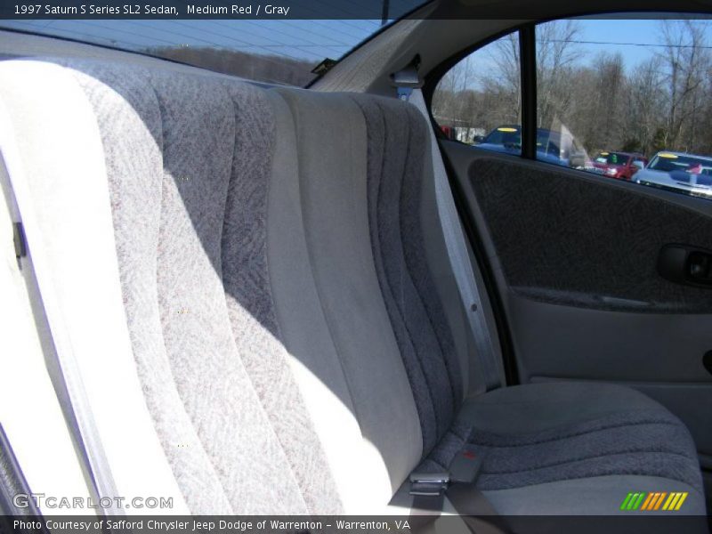 Medium Red / Gray 1997 Saturn S Series SL2 Sedan