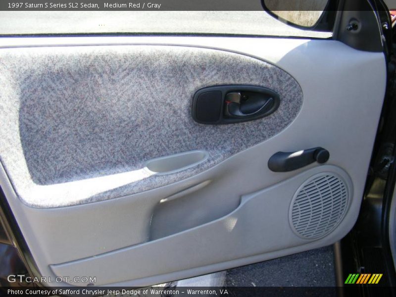 Medium Red / Gray 1997 Saturn S Series SL2 Sedan