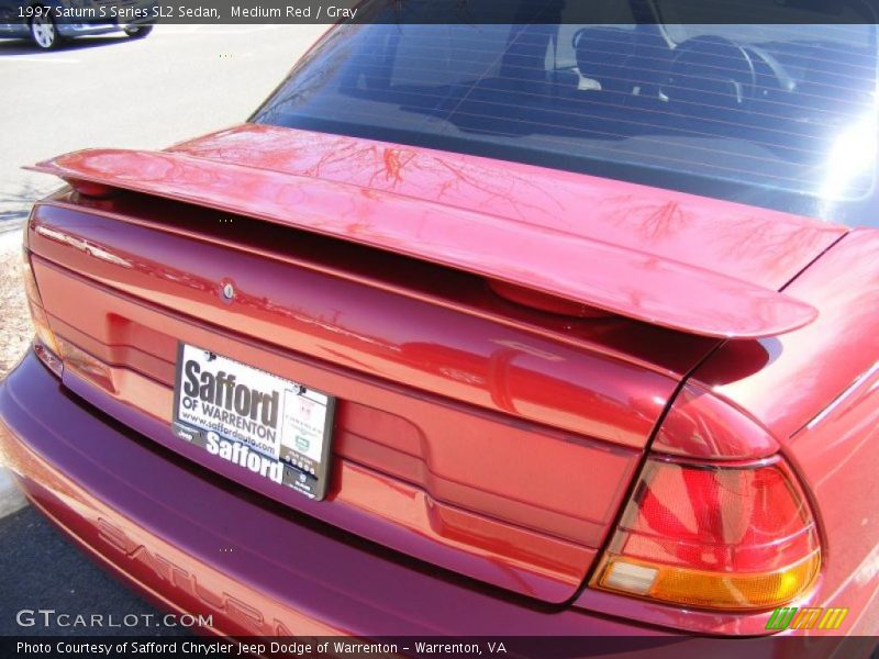 Medium Red / Gray 1997 Saturn S Series SL2 Sedan