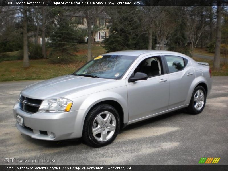 Bright Silver Metallic / Dark Slate Gray/Light Slate Gray 2008 Dodge Avenger SXT