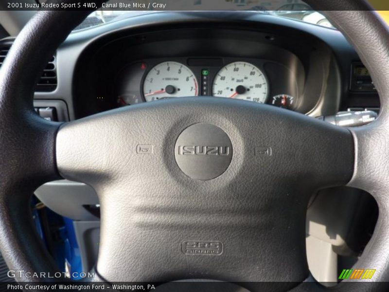 Canal Blue Mica / Gray 2001 Isuzu Rodeo Sport S 4WD