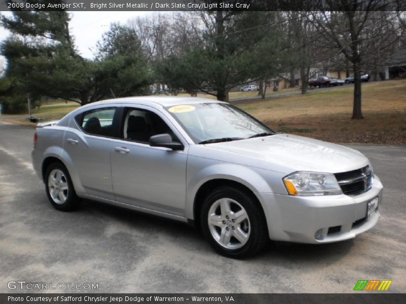 Bright Silver Metallic / Dark Slate Gray/Light Slate Gray 2008 Dodge Avenger SXT