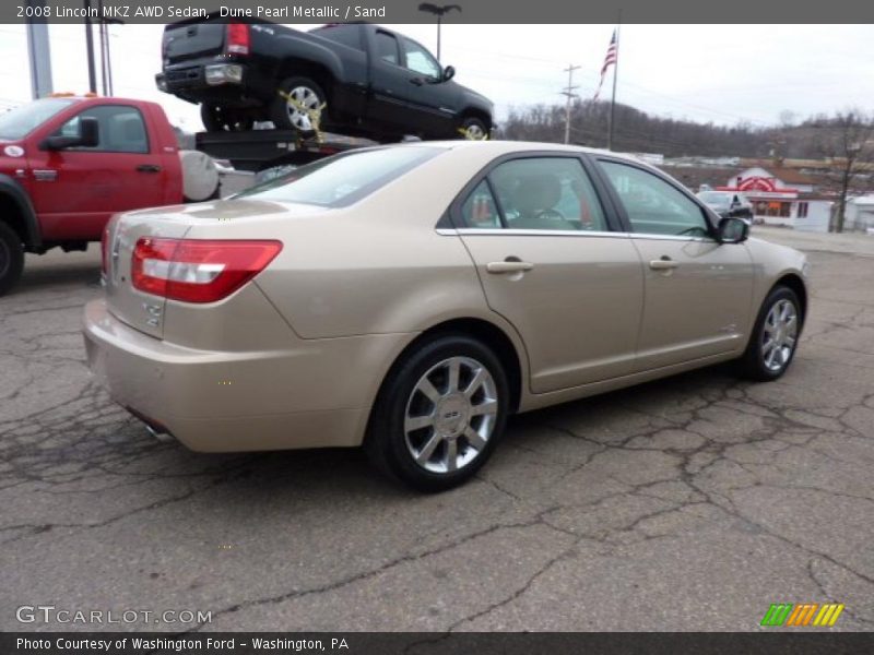 Dune Pearl Metallic / Sand 2008 Lincoln MKZ AWD Sedan