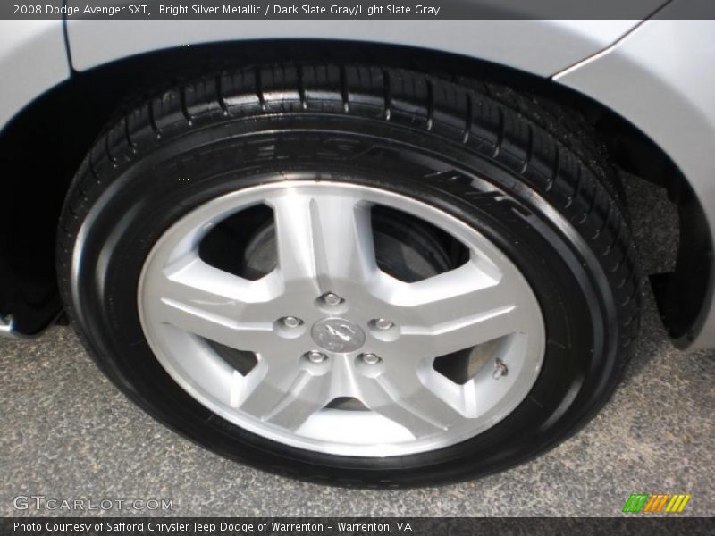 Bright Silver Metallic / Dark Slate Gray/Light Slate Gray 2008 Dodge Avenger SXT