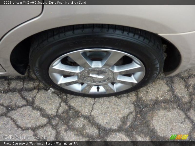 Dune Pearl Metallic / Sand 2008 Lincoln MKZ AWD Sedan