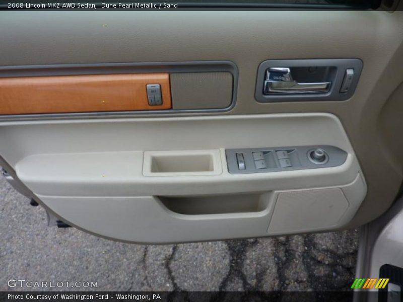 Dune Pearl Metallic / Sand 2008 Lincoln MKZ AWD Sedan
