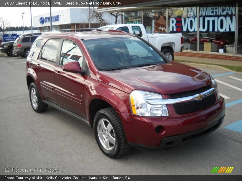 Deep Ruby Metallic / Dark Gray 2007 Chevrolet Equinox LT AWD