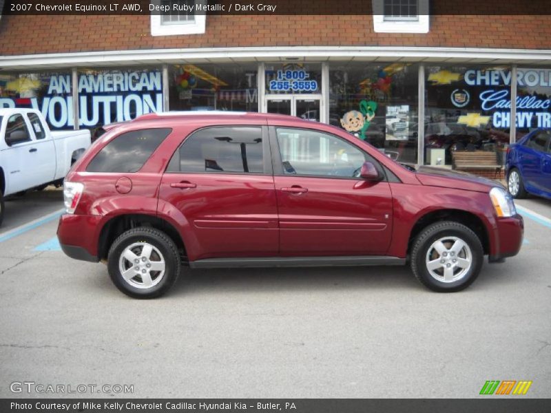 Deep Ruby Metallic / Dark Gray 2007 Chevrolet Equinox LT AWD