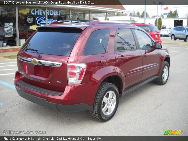Deep Ruby Metallic / Dark Gray 2007 Chevrolet Equinox LT AWD