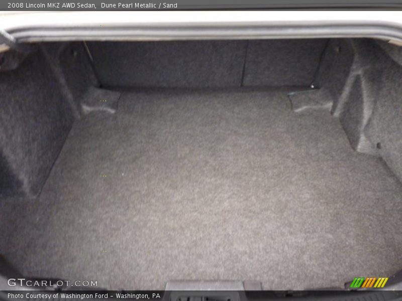 Dune Pearl Metallic / Sand 2008 Lincoln MKZ AWD Sedan
