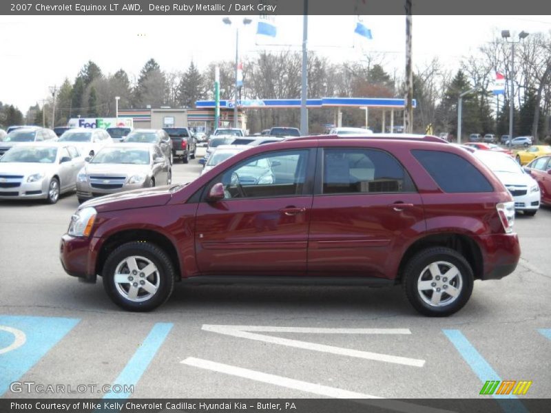 Deep Ruby Metallic / Dark Gray 2007 Chevrolet Equinox LT AWD