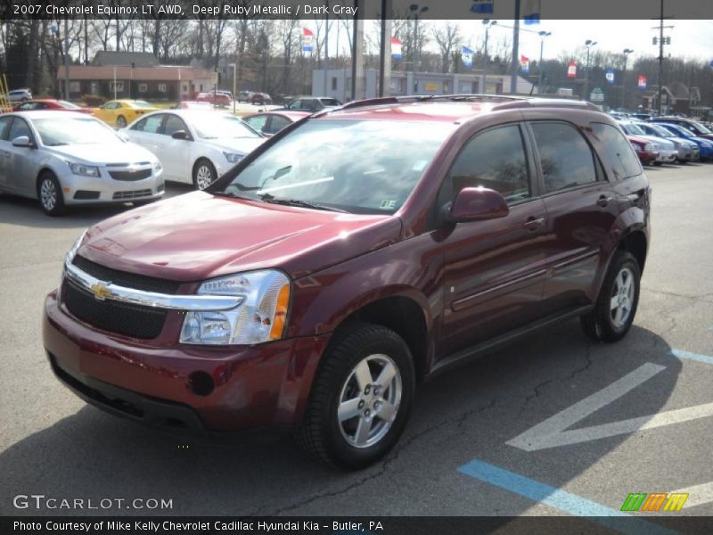 Deep Ruby Metallic / Dark Gray 2007 Chevrolet Equinox LT AWD