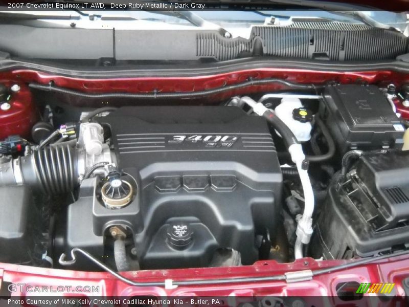 Deep Ruby Metallic / Dark Gray 2007 Chevrolet Equinox LT AWD