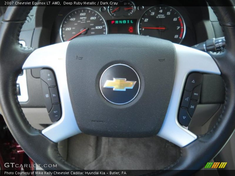 Deep Ruby Metallic / Dark Gray 2007 Chevrolet Equinox LT AWD