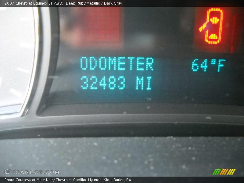 Deep Ruby Metallic / Dark Gray 2007 Chevrolet Equinox LT AWD