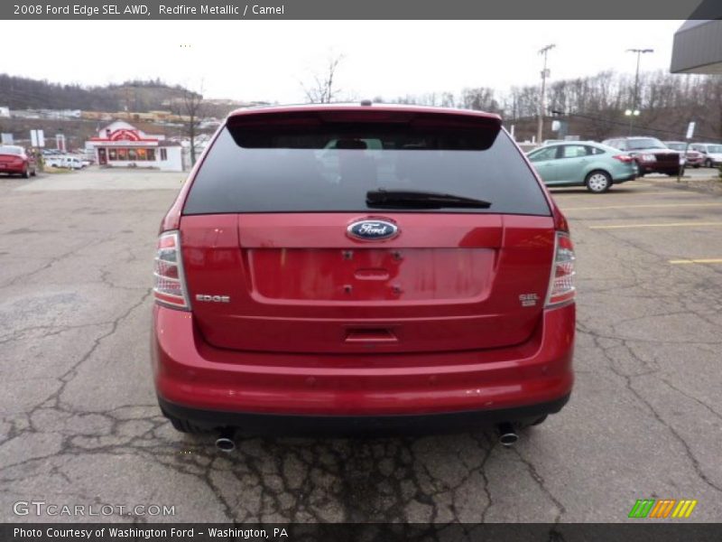 Redfire Metallic / Camel 2008 Ford Edge SEL AWD