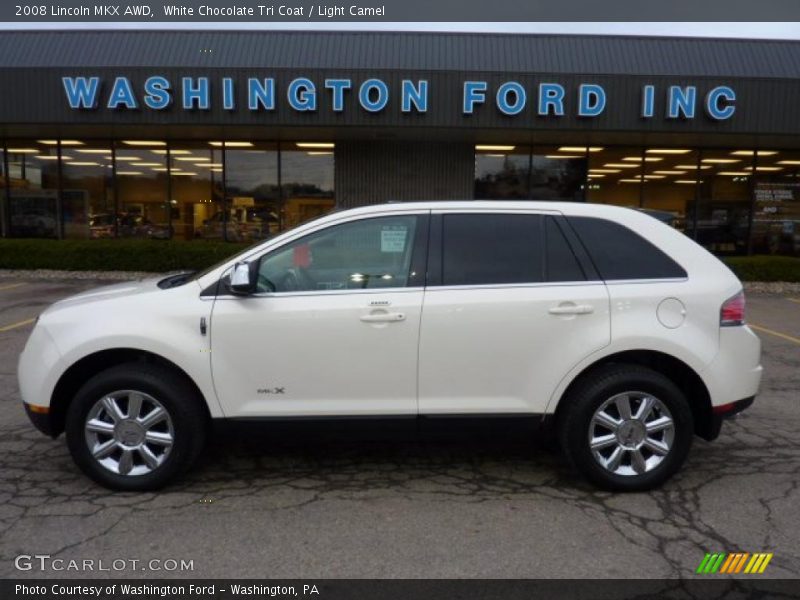 White Chocolate Tri Coat / Light Camel 2008 Lincoln MKX AWD
