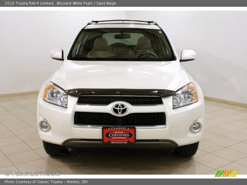 Blizzard White Pearl / Sand Beige 2010 Toyota RAV4 Limited