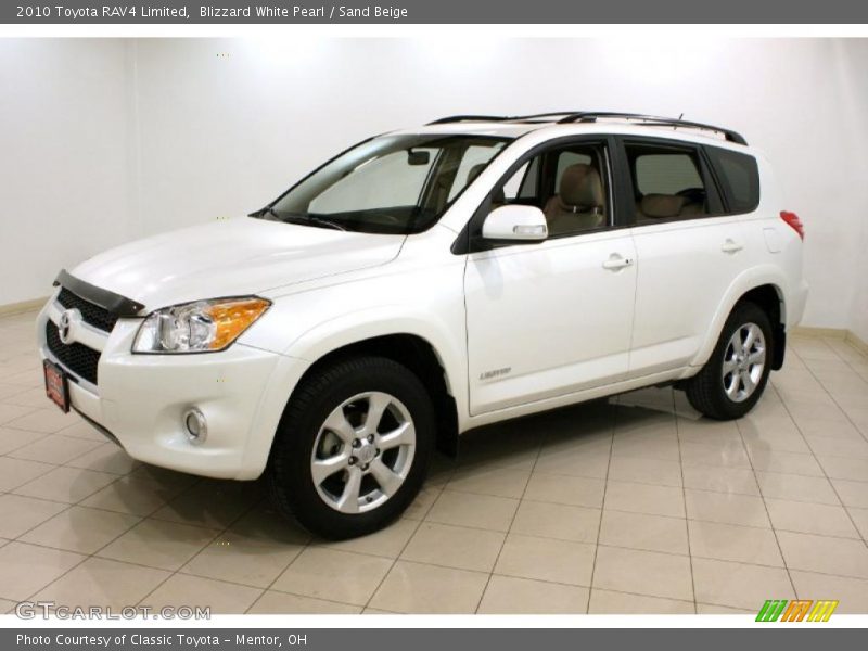 Blizzard White Pearl / Sand Beige 2010 Toyota RAV4 Limited