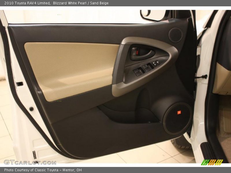 Blizzard White Pearl / Sand Beige 2010 Toyota RAV4 Limited