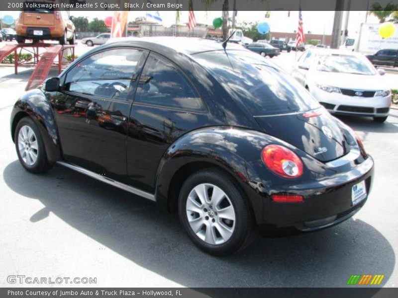 Black / Cream Beige 2008 Volkswagen New Beetle S Coupe