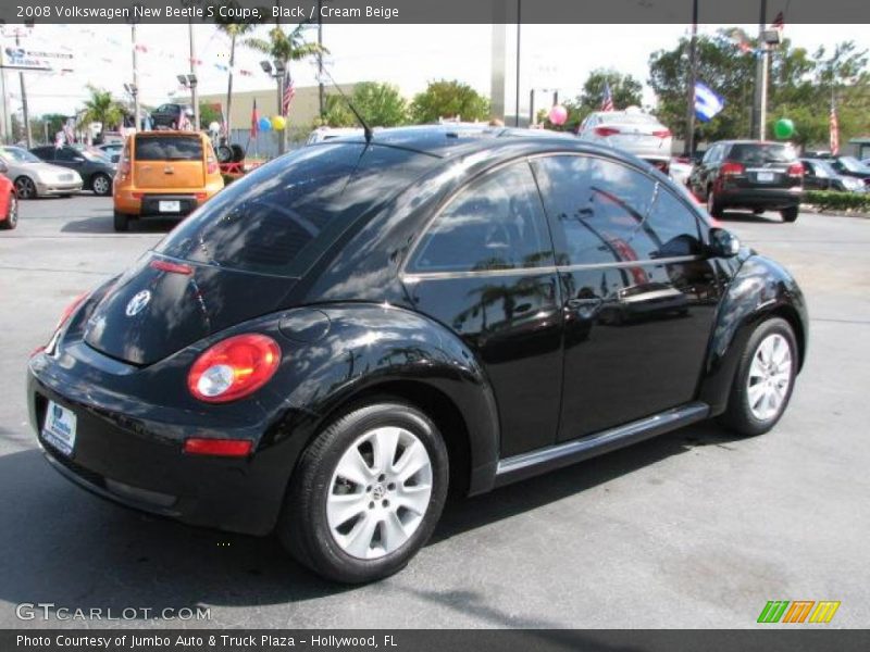 Black / Cream Beige 2008 Volkswagen New Beetle S Coupe