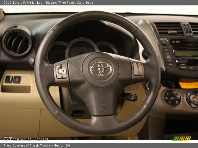 Blizzard White Pearl / Sand Beige 2010 Toyota RAV4 Limited