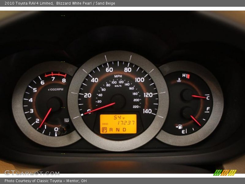 Blizzard White Pearl / Sand Beige 2010 Toyota RAV4 Limited