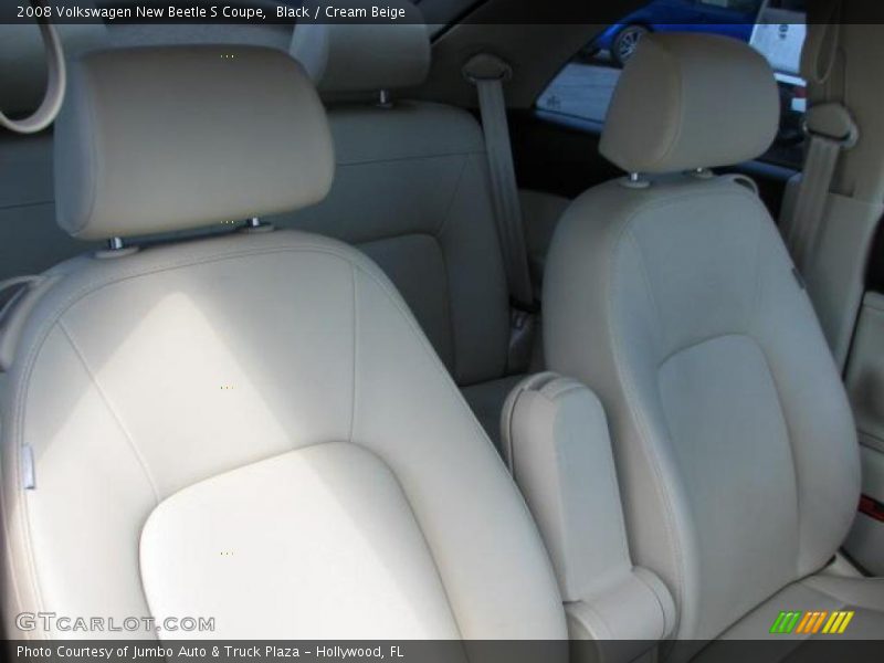 Black / Cream Beige 2008 Volkswagen New Beetle S Coupe