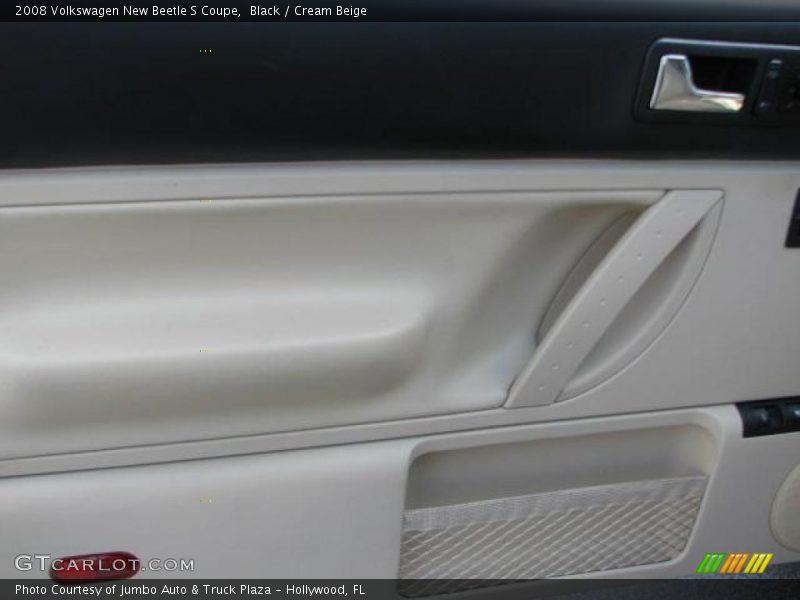 Black / Cream Beige 2008 Volkswagen New Beetle S Coupe
