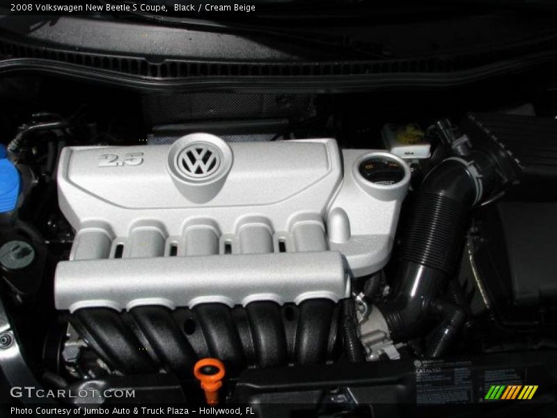 Black / Cream Beige 2008 Volkswagen New Beetle S Coupe