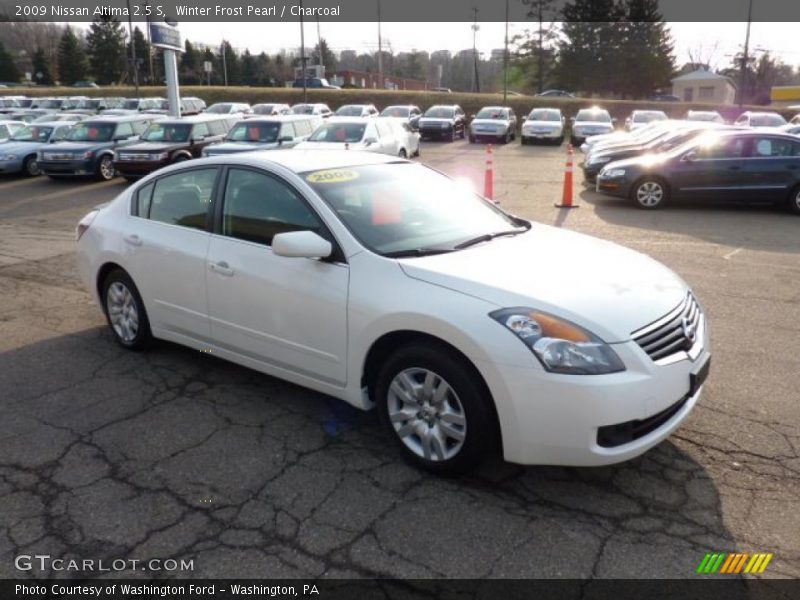 Winter Frost Pearl / Charcoal 2009 Nissan Altima 2.5 S