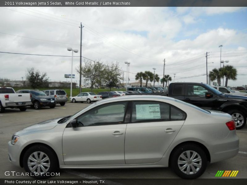 White Gold Metallic / Latte Macchiato 2011 Volkswagen Jetta S Sedan