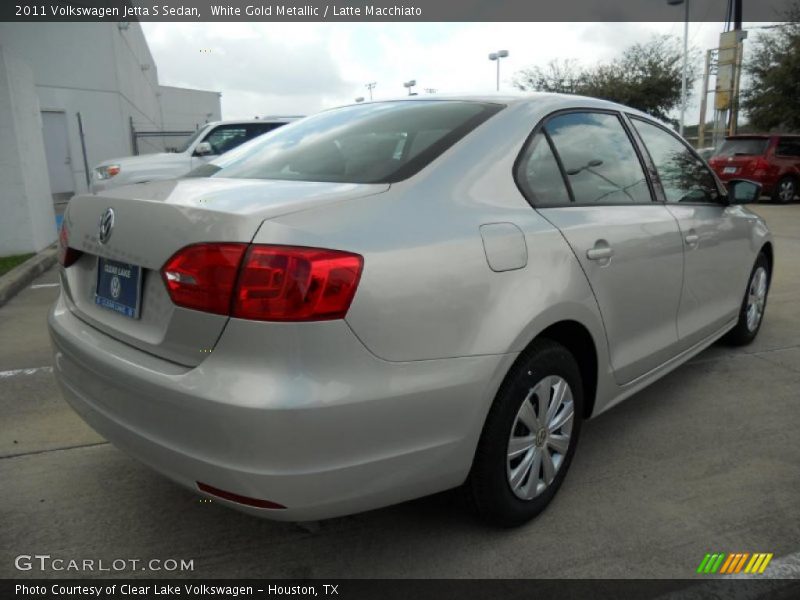 White Gold Metallic / Latte Macchiato 2011 Volkswagen Jetta S Sedan