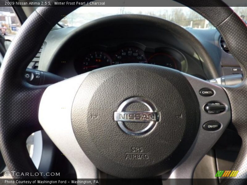 Winter Frost Pearl / Charcoal 2009 Nissan Altima 2.5 S