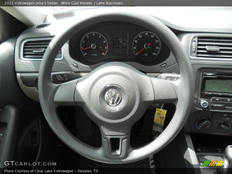 White Gold Metallic / Latte Macchiato 2011 Volkswagen Jetta S Sedan