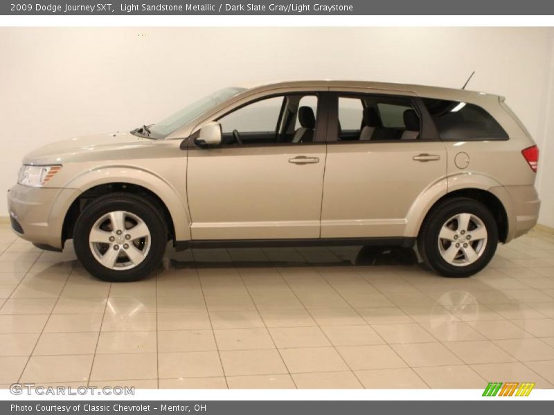 Light Sandstone Metallic / Dark Slate Gray/Light Graystone 2009 Dodge Journey SXT