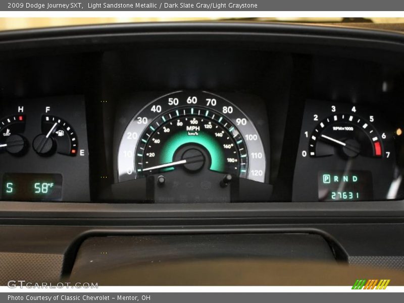 Light Sandstone Metallic / Dark Slate Gray/Light Graystone 2009 Dodge Journey SXT
