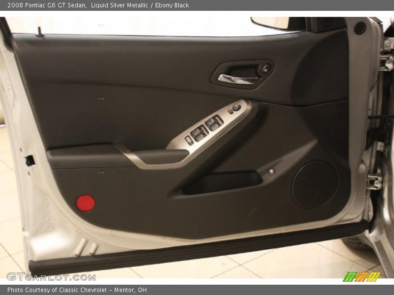 Liquid Silver Metallic / Ebony Black 2008 Pontiac G6 GT Sedan