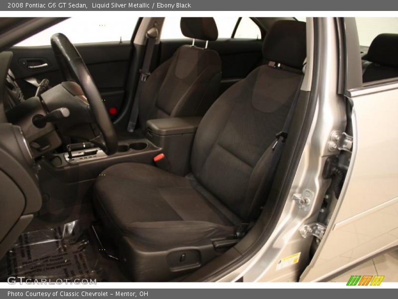 Liquid Silver Metallic / Ebony Black 2008 Pontiac G6 GT Sedan