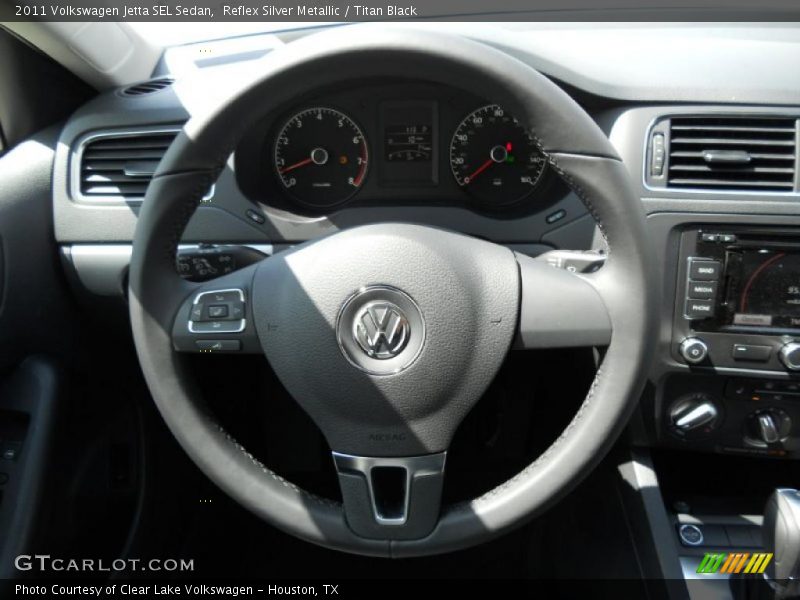 Reflex Silver Metallic / Titan Black 2011 Volkswagen Jetta SEL Sedan