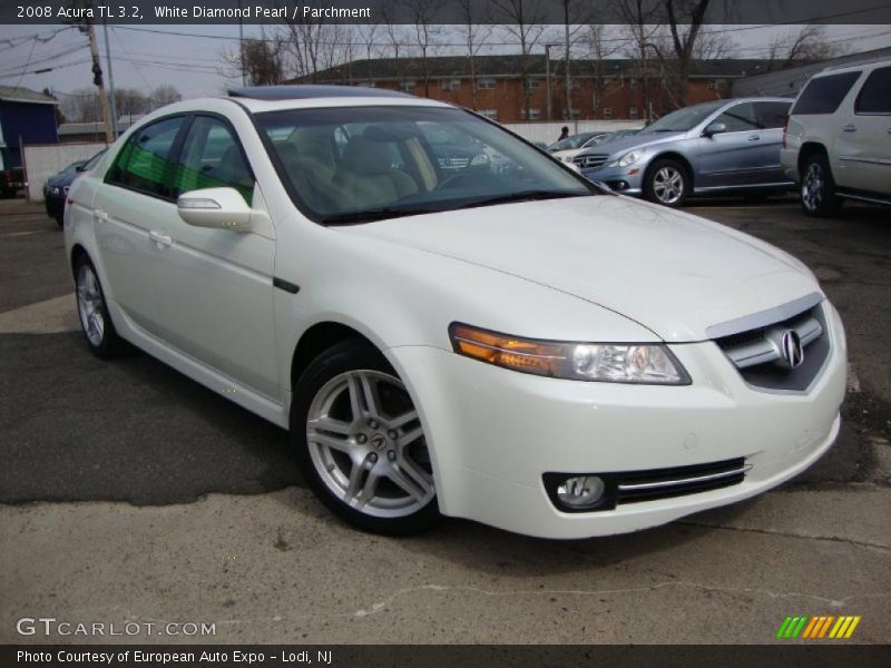 White Diamond Pearl / Parchment 2008 Acura TL 3.2