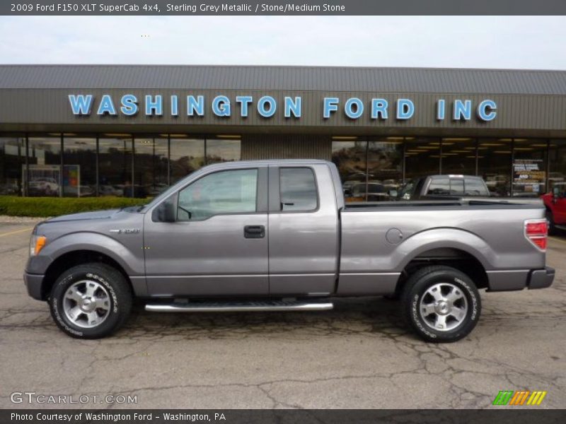 Sterling Grey Metallic / Stone/Medium Stone 2009 Ford F150 XLT SuperCab 4x4