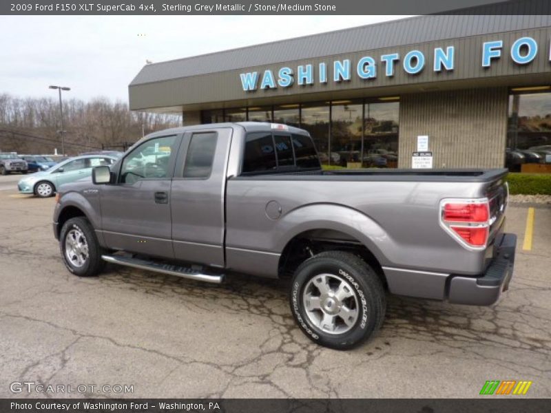Sterling Grey Metallic / Stone/Medium Stone 2009 Ford F150 XLT SuperCab 4x4