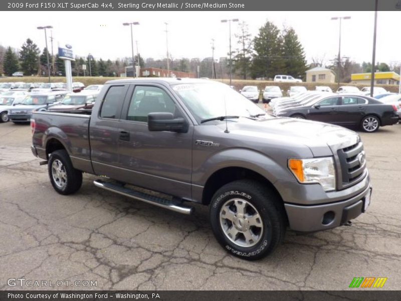 Sterling Grey Metallic / Stone/Medium Stone 2009 Ford F150 XLT SuperCab 4x4