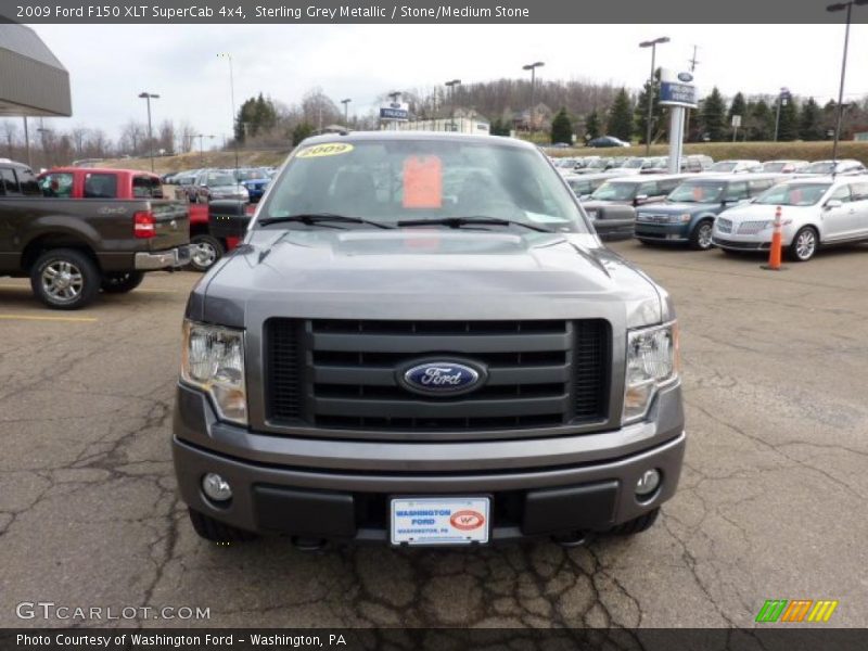 Sterling Grey Metallic / Stone/Medium Stone 2009 Ford F150 XLT SuperCab 4x4