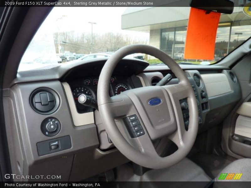 Sterling Grey Metallic / Stone/Medium Stone 2009 Ford F150 XLT SuperCab 4x4