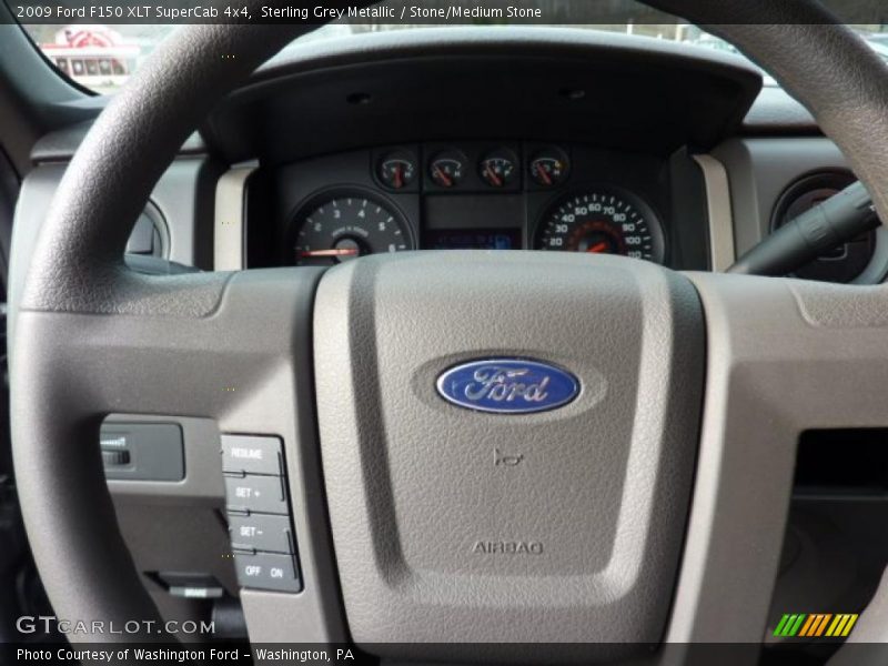 Sterling Grey Metallic / Stone/Medium Stone 2009 Ford F150 XLT SuperCab 4x4